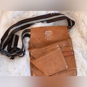 Nicholas Cowhide adjustable tool belt - like new!